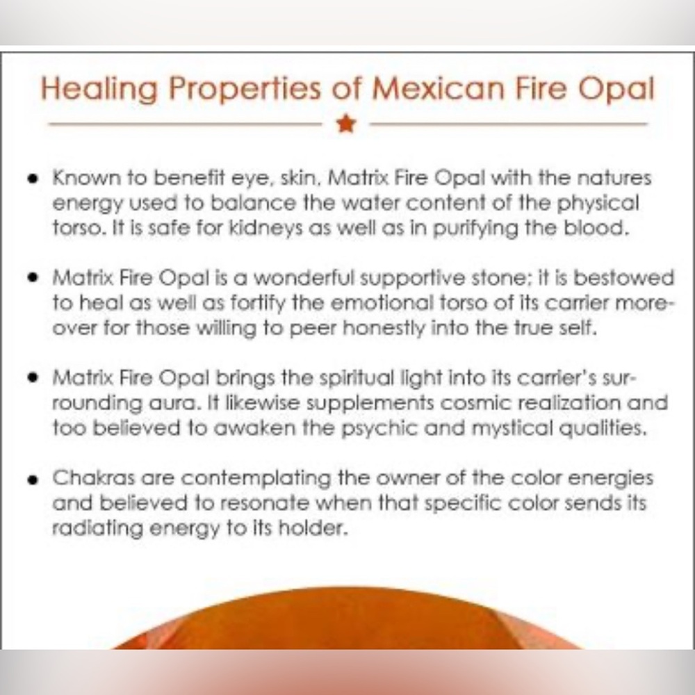 Robin's Nest Jewels Mexican Fire Opal Pendant